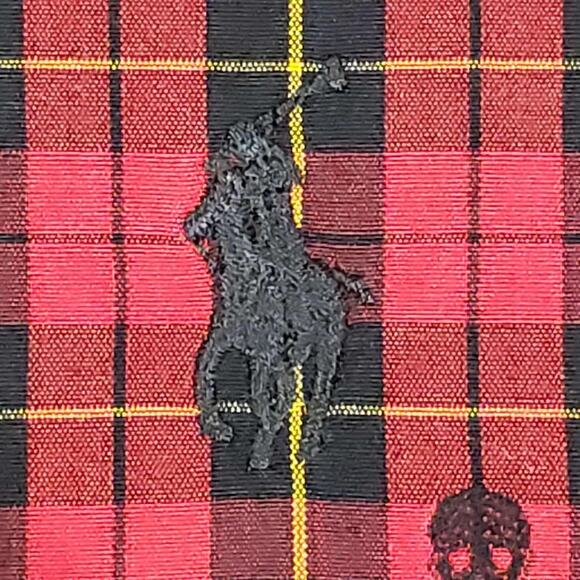 Polo Ralph Lauren Shirt Red Skull Crossbones AOP Button Down LS Slim Fit Punk - Picture 8 of 14